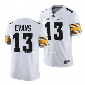 Joe Evans Iowa Hawkeyes #13 White Jersey 2022 College Football Men's Uniform