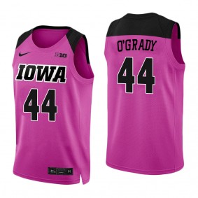 Addison O'Grady Iowa Hawkeyes Pink Women's Basketball Jersey