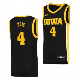 Iowa Hawkeyes Ahron Ulis Jersey Black 2021 Basketball Uniform