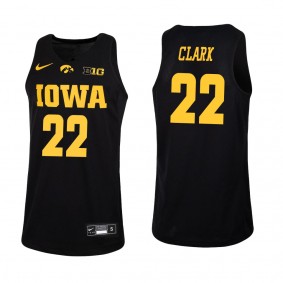 Caitlin Clark Iowa Hawkeyes Black Replica College Women's Basketball Jersey