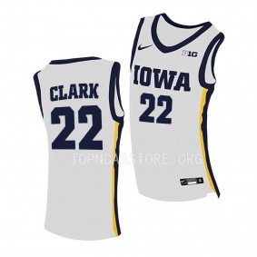 Caitlin Clark #22 Iowa Hawkeyes Women's Basketball Jersey White