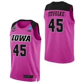 Hannah Stuelke Iowa Hawkeyes Pink College Women's Basketball Final Four Jersey