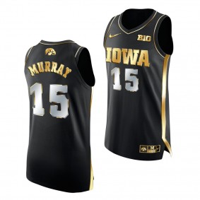 2020-21 Iowa Hawkeyes Keegan Murray #15 Black Golden Edition Authentic Limited Jersey