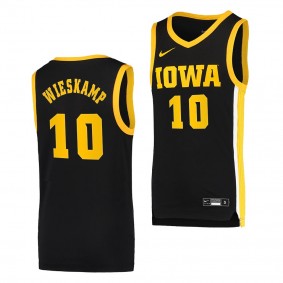 Iowa Hawkeyes Joe Wieskamp #10 Black Basketball Jersey Dri-FIT Swingman