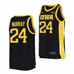 2022-23 Iowa Hawkeyes Kris Murray Black Replica Jersey College Basketball