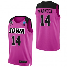 McKenna Warnock Iowa Hawkeyes Pink College Women's Basketball Final Four Jersey